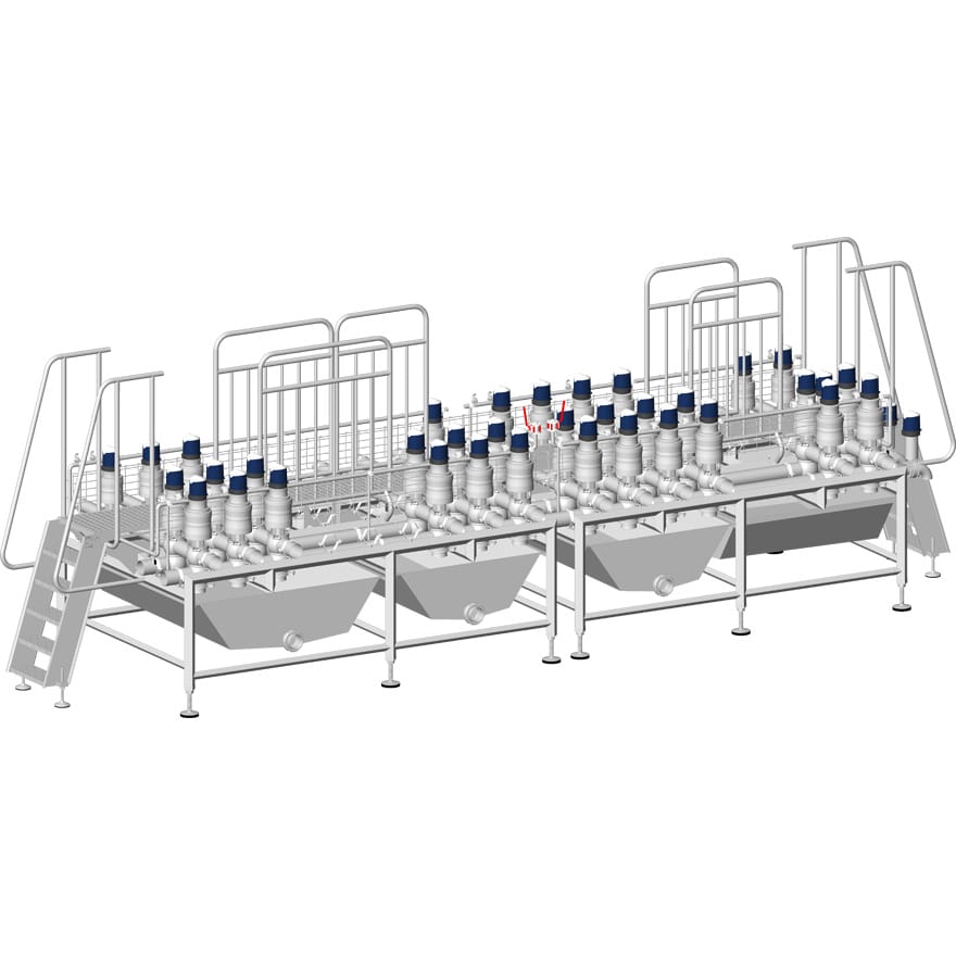 Manifold de soutirage (7222871) avec passerelle escalier et gate