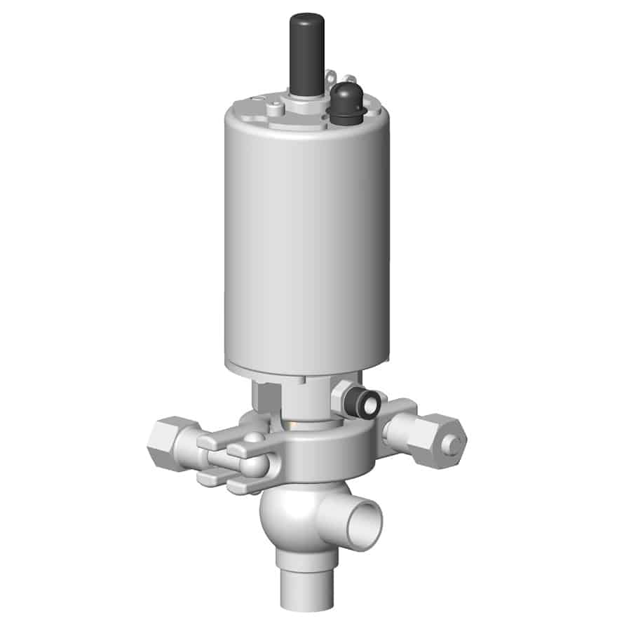 Vanne à clapet simple étanchéité fractionnelle DCX3 FRAC soupape réglable mécanique corps en L