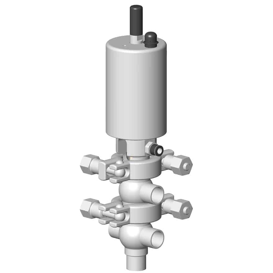 Vanne à clapet simple étanchéité fractionnelle DCX4FRACT corps en LT