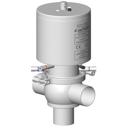 Aseptic shut-off valve DCX3 single sealing steam and cooling bearings