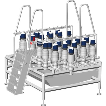 Manifold of valves VEOX DCX4 (7223015) with gateway and ladder