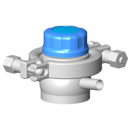 Manual sampling diaphragm valve DMX PE