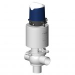 Diaphragm shut-off valve DCX3 single sealing T body with Sorio control top