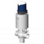 Shut-off valve DCX3 FRACT single sealing mechanical relief with T body and Sorio control top