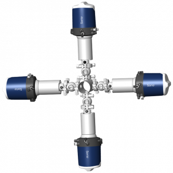 Starwheel injection system with Sorio control top