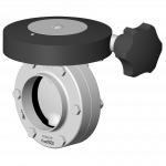 Manual butterfly valve DPX3 with micrometric handle