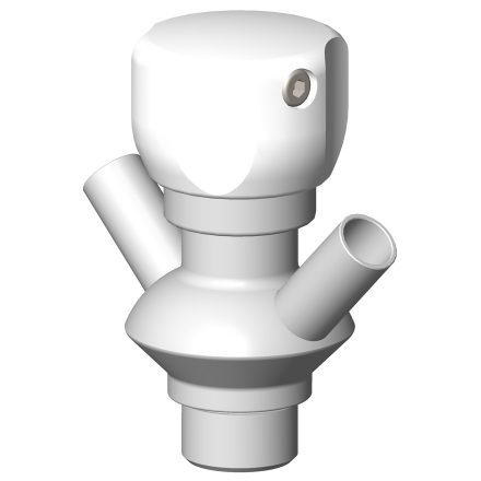 Manual sampling valve PEX2 sterilization by liquid circulation wall welded connection