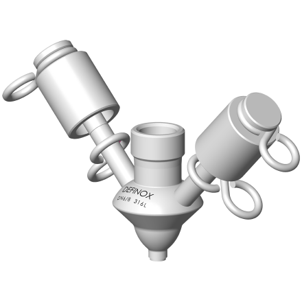 Option for sampling valve PEX with 3-8'' gas connection