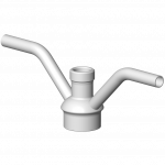 Option for sampling valve PEX with offset outlet