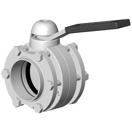 Manual butterfly valve DPX3 between flanges standard handle