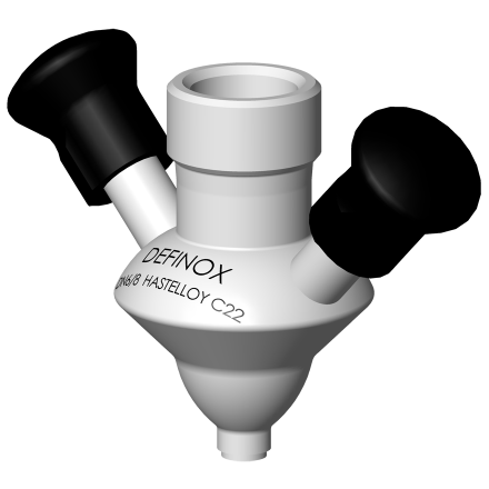 Option for sampling valve PEX with black cap connection